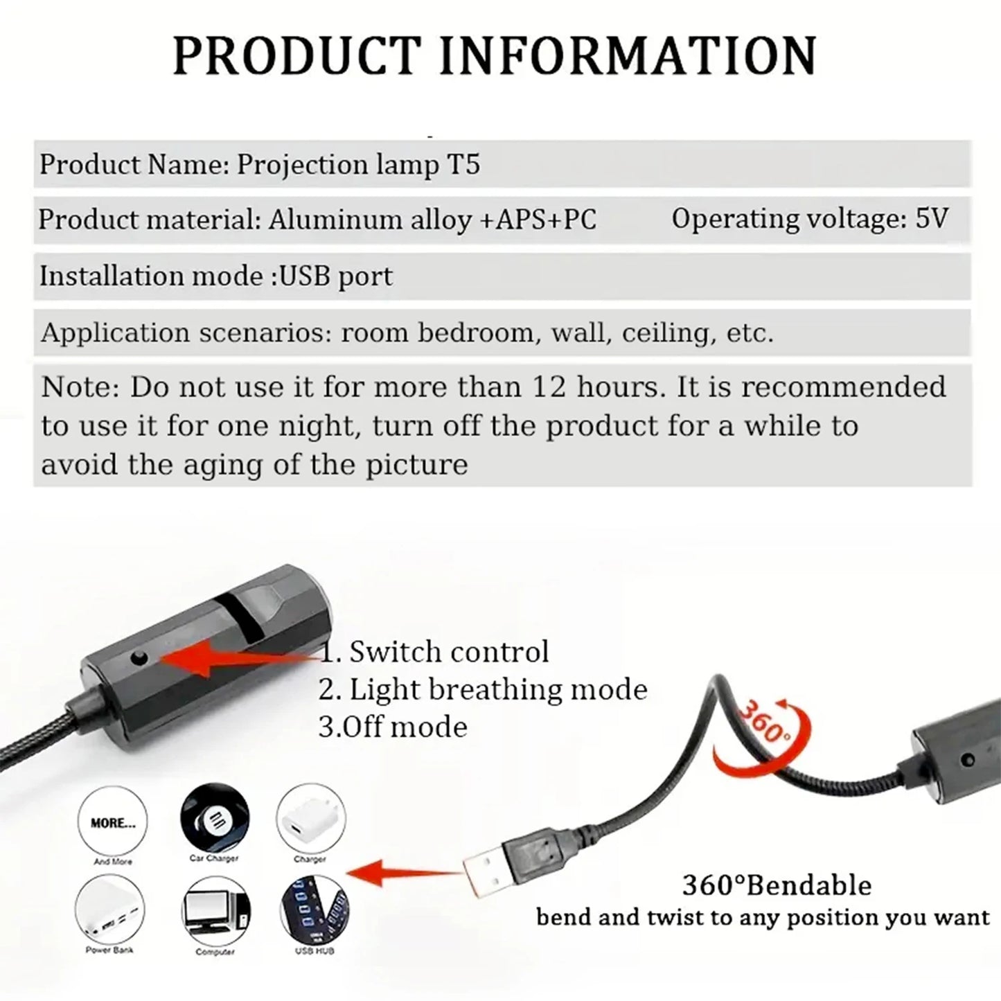 Luz de proyección del árbol de Navidad