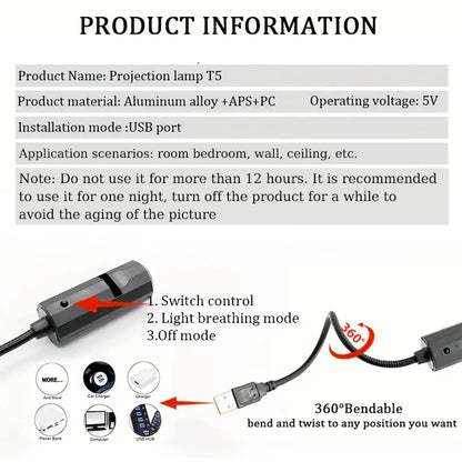Luz de proyección del árbol de Navidad